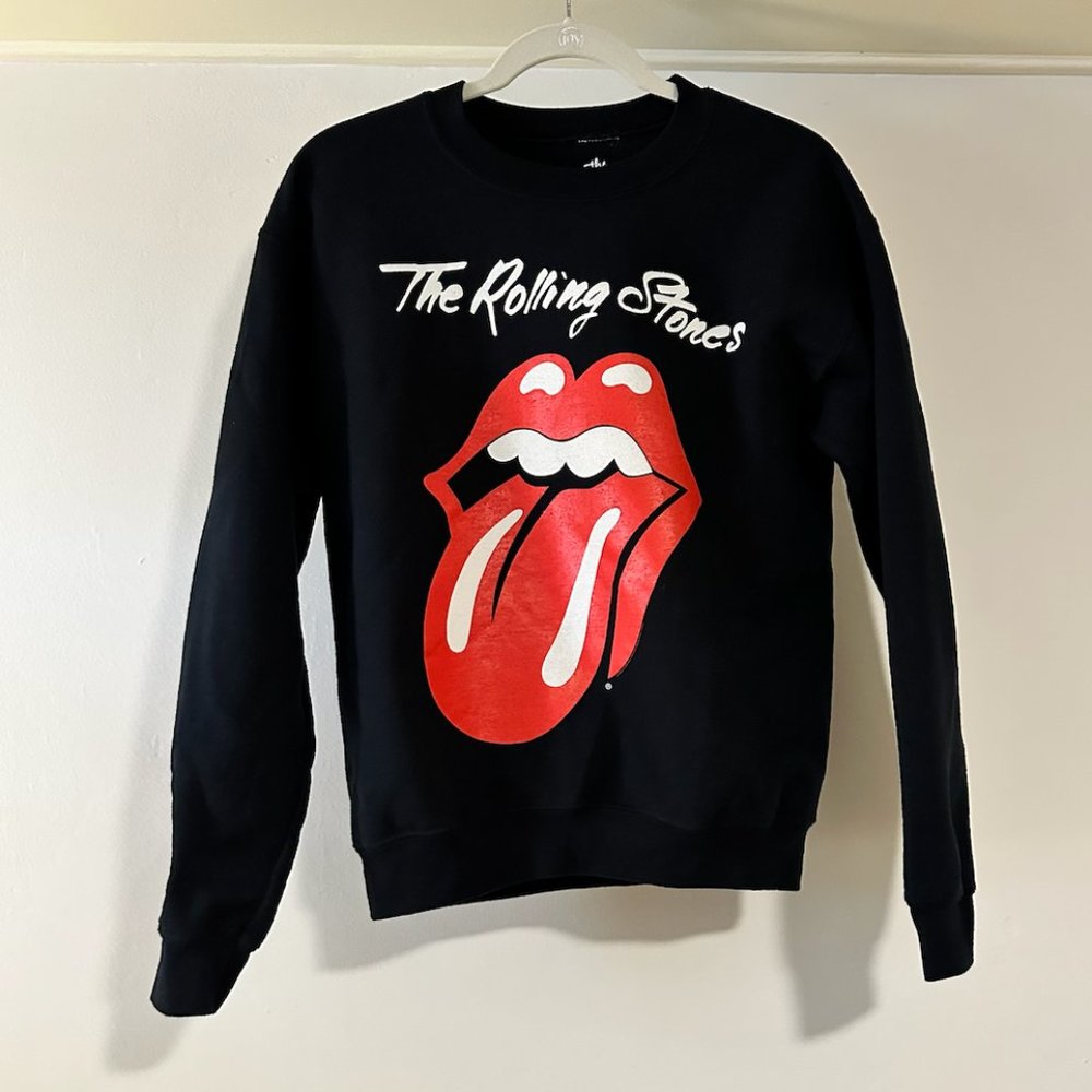 Rolling Stones Logo Band Crewneck Sweatshirt Small